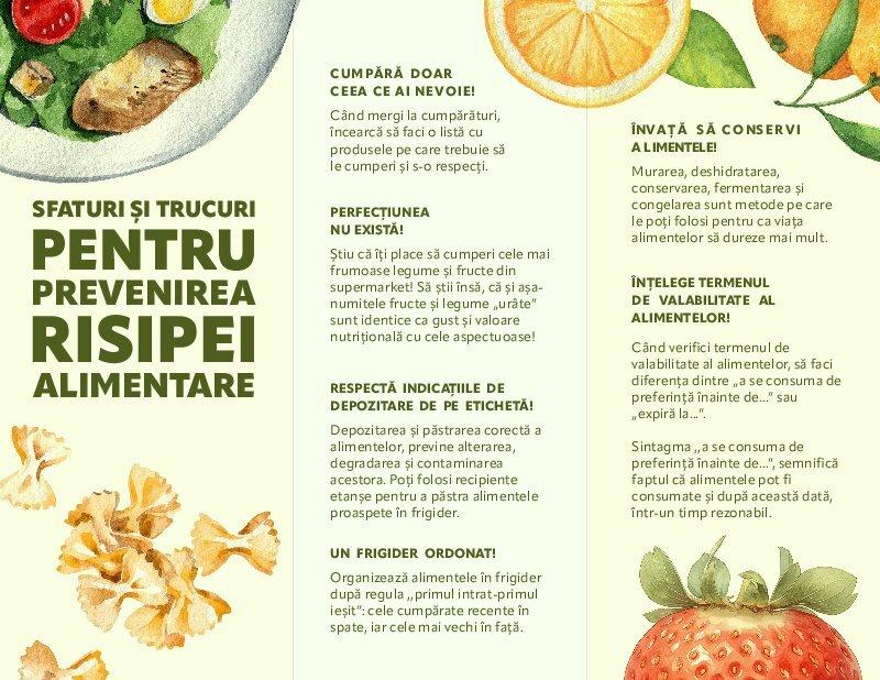 Campania „Și tu poți proteja planeta! Împreună dăm startul la reducerea risipei de alimente!”